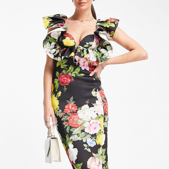 Floral Print Dress - Picture 3 of 3